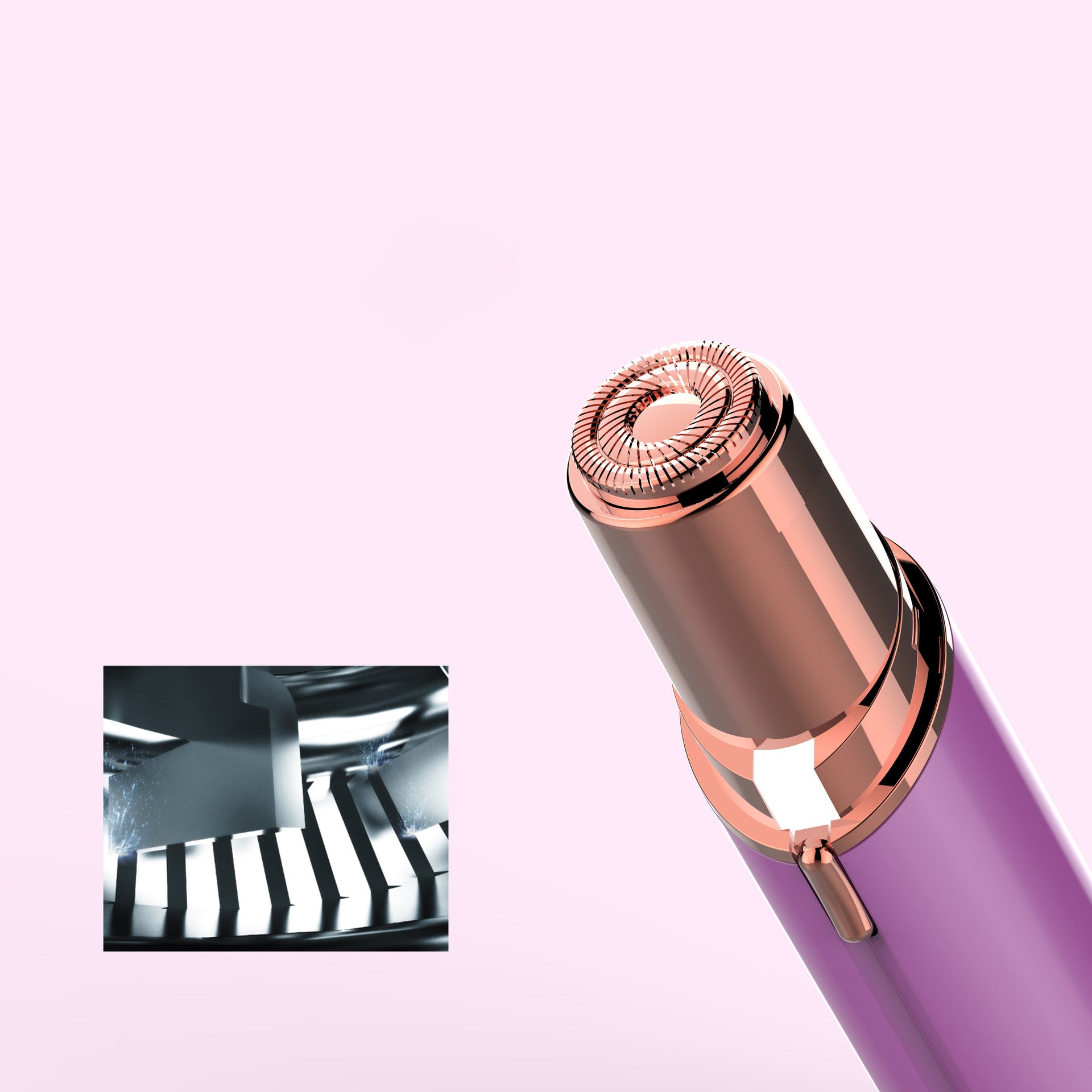 Electric Face Epilator Hair Removal Trimmer (Rechargeable, Lipstick Shaver)