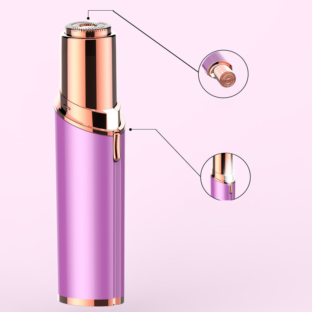 Electric Face Epilator Hair Removal Trimmer (Rechargeable, Lipstick Shaver)