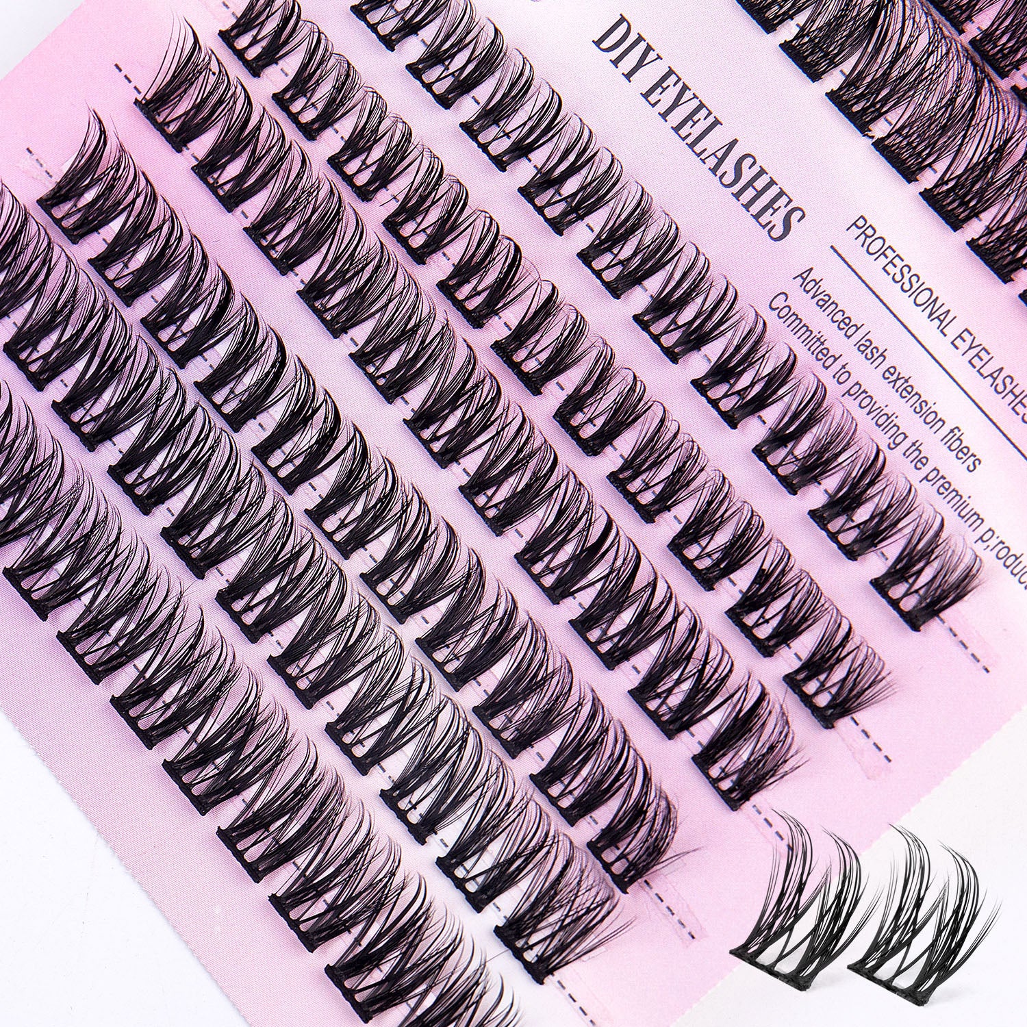 12 Rows Of 150 DIY Eyelash Clusters