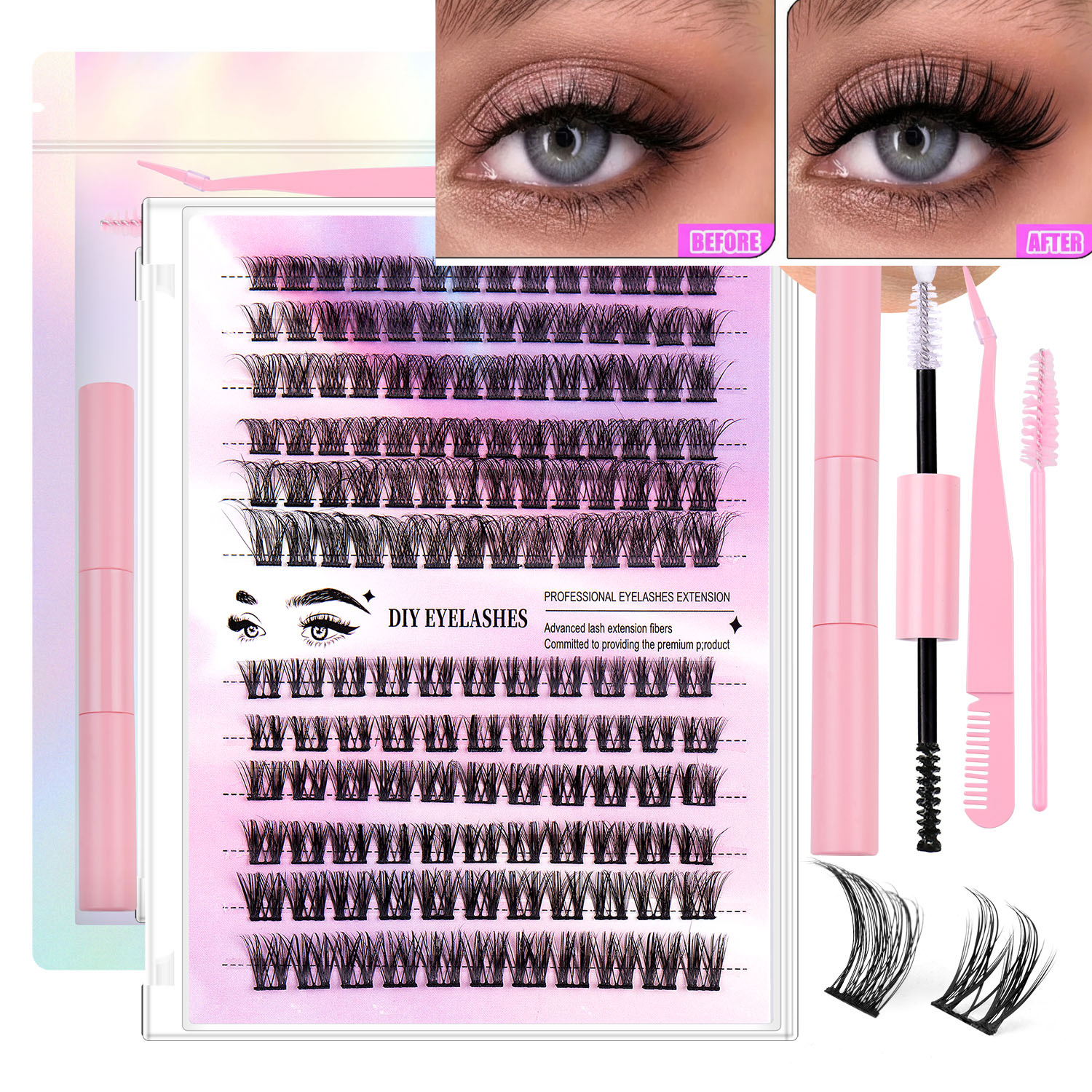 ⭐ Premium Nova Salon-Style Lashes - 150ct